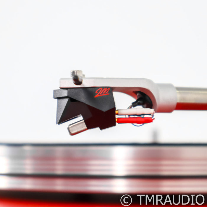 VPI Scout Jr. Belt Drive Turntable; Red w/ Ortofon 2M Blue MM