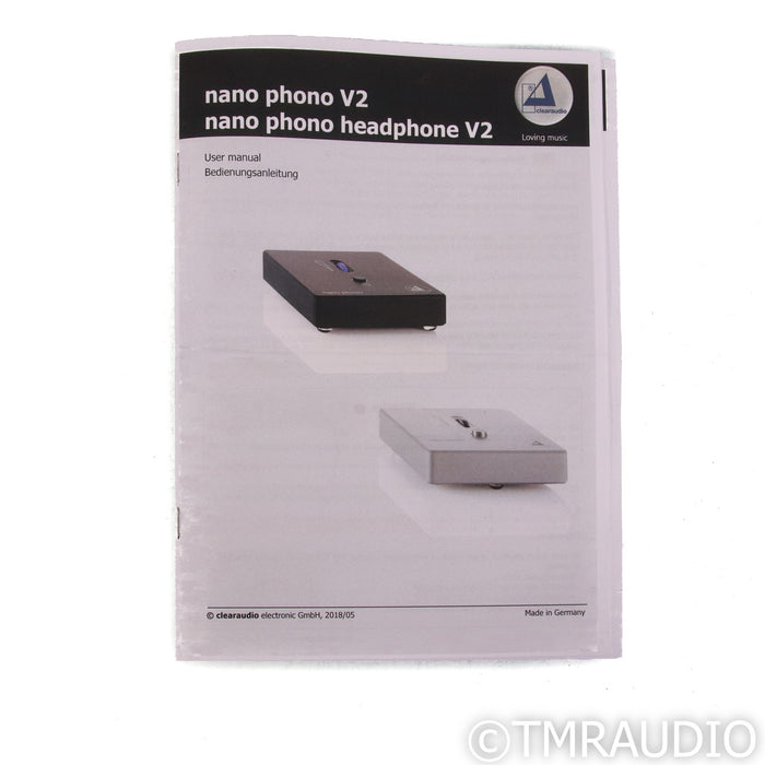 Clearaudio Nano Phono Headphone V2 MM & MC Phono Preamplifier (Open Box)