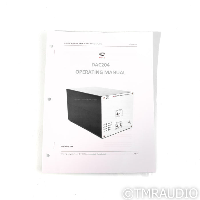 Weiss DAC204; D/A Converter