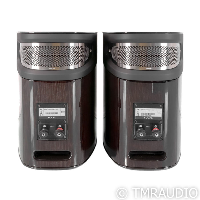 Focal Sopra No. 1 Bookshelf Speakers; Black Oak Pair (Open Box)