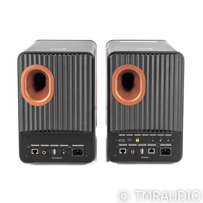 KEF LS50 Wireless II Powered Bookshelf Speakers; Carbon Black Pair