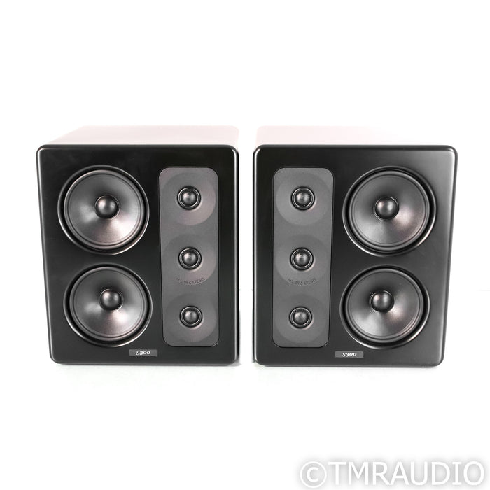 Miller & Kreisel S300 Bookshelf Speakers; Black Pair (No Grills)