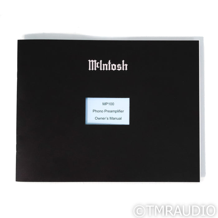 McIntosh MP100 MM & MC Phono Preamplifier