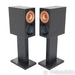 KEF Reference 1 Meta Bookshelf Speakers with RS1 Stands; High Gloss Black Pair