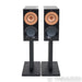 KEF Reference 1 Meta Bookshelf Speakers with RS1 Stands; High Gloss Black Pair