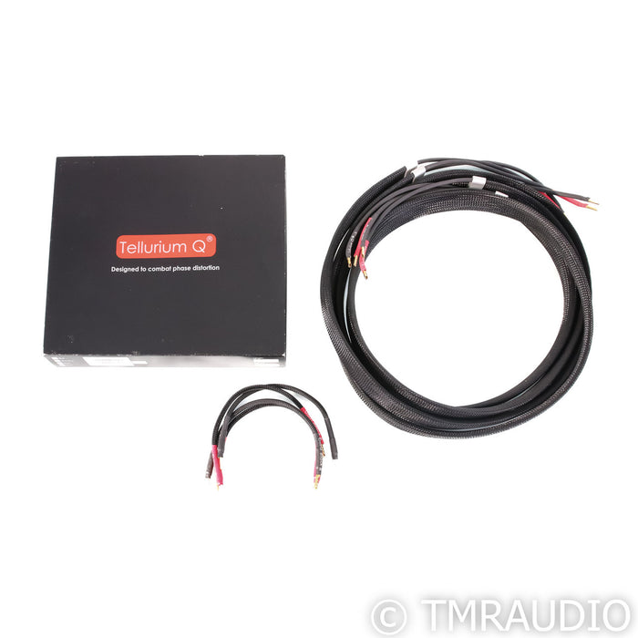 Tellurium Q Ultra Black II Speaker Cables; 2.5m Pair w/ Set of Jumpers