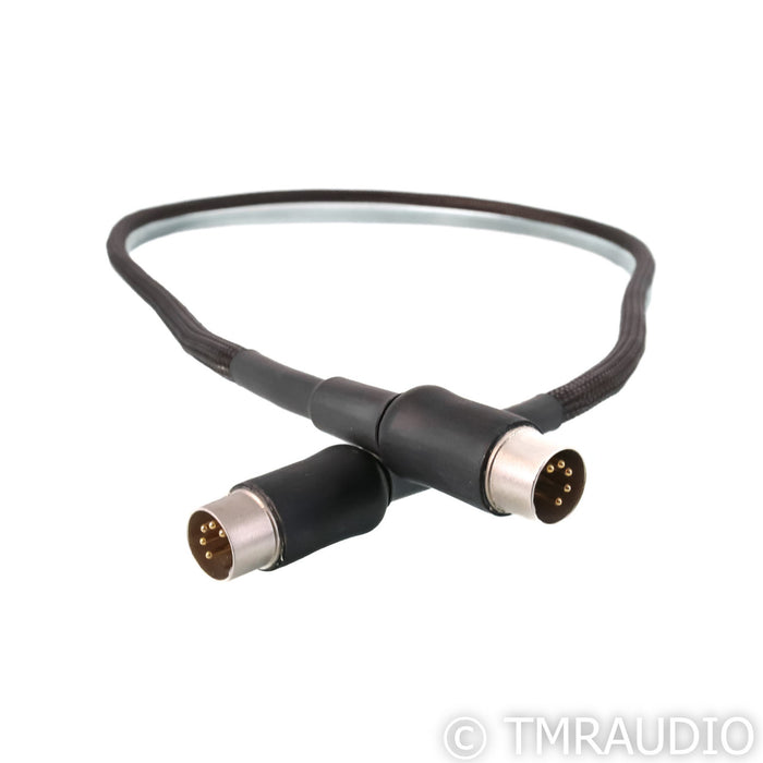 Tellurium Q Black II 5 Pin DIN Interconnect Cable; 1m single