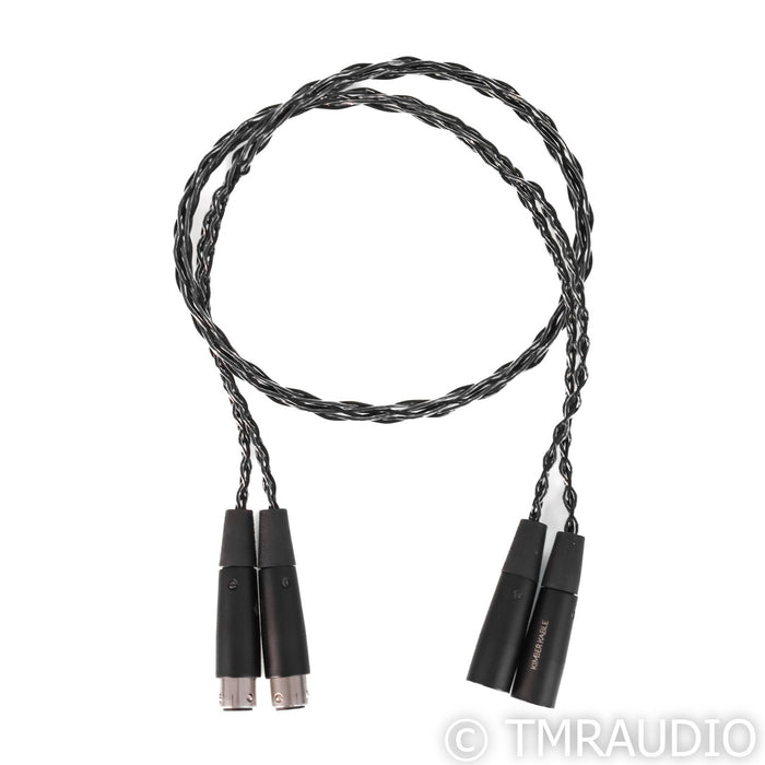 Kimber Kable Carbon Series XLR Cables; 1m Pair Balanced Interconnects