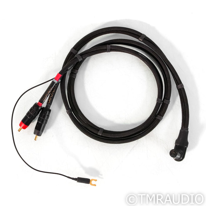 Audience Au24 SX Low-Z DIN to RCA Phono Cable; 1.25m Tonearm Interconnect