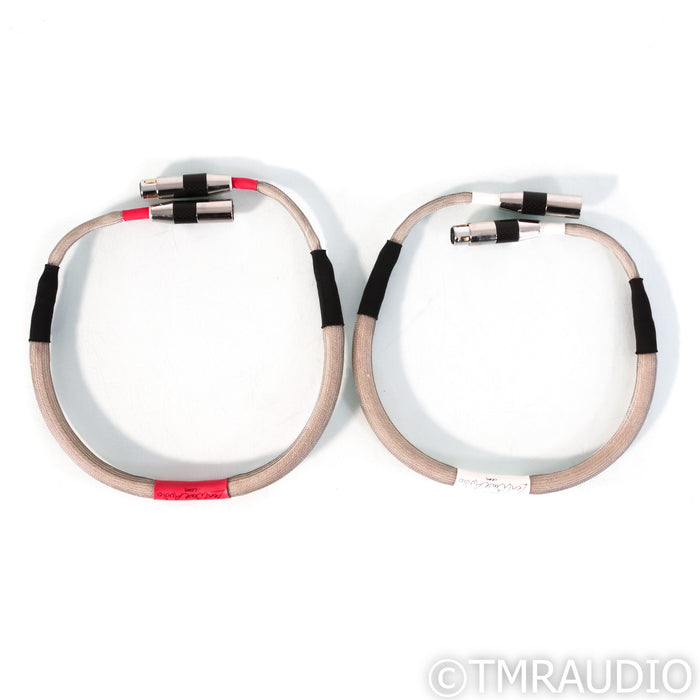 ZenWave Audio D4 XLR Cables; 0.8m Pair Balanced Interconnects