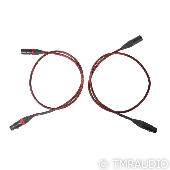 Black Cat 3202 XLR Cables; 1m Pair Balanced Interconnects
