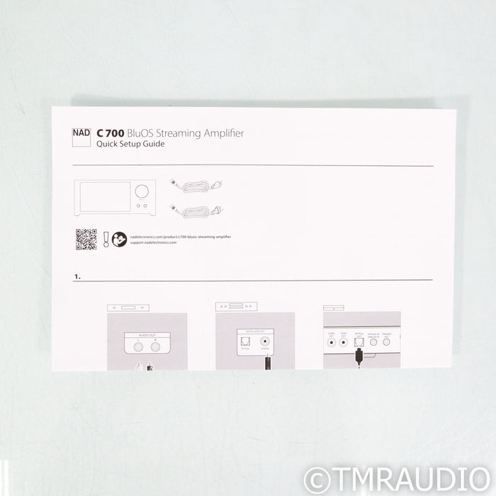 NAD Electronics C-700 BluOS Streaming Integrated Amplifier; Roon Ready