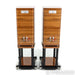 Wharfedale Elysian 2 Bookshelf Speakers; Walnut Piano Pair w/ Stands