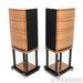 Wharfedale Elysian 2 Bookshelf Speakers; Walnut Piano Pair w/ Stands