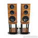 Wharfedale Elysian 2 Bookshelf Speakers; Walnut Piano Pair w/ Stands