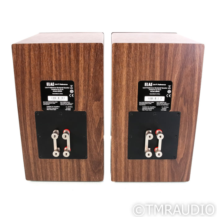 ELAC Uni-Fi Reference UBR62 Bookshelf Speakers; Black & Walnut Pair