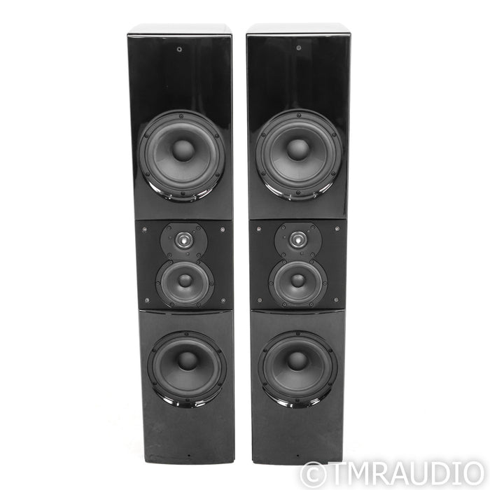 Aerial Acoustics 7LCR On-Wall Surround Speakers; Gloss Black Pair