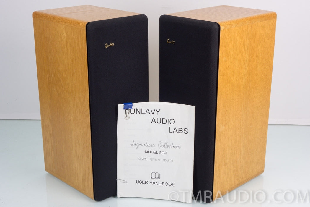 Dunlavy SC-I Light Oak Speakers in Factory Boxes