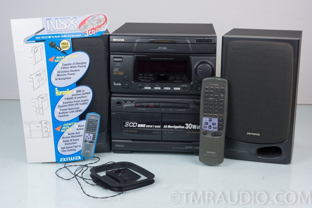 Aiwa NSX-3500 Compact Stereo Shelf System in Factory Box