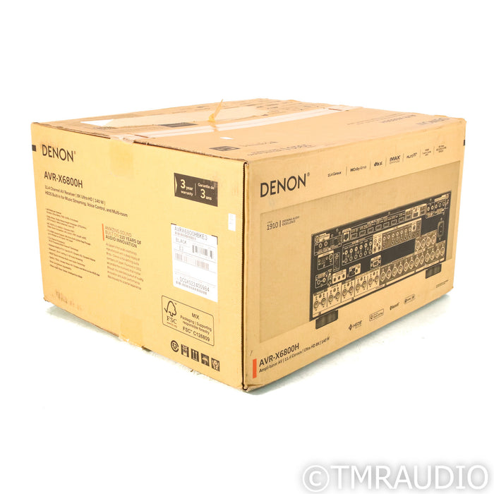 Denon AVR-X6800H 11.4 Channel Home Theater Receiver; MM Phono (Sealed)