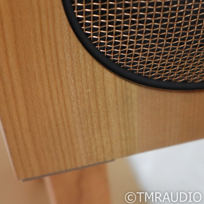Soundkaos Vox 3a Bookshelf Speakers; Cherry Pair w/ Stands & LessLoss Firewall