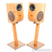 Soundkaos Vox 3a Bookshelf Speakers; Cherry Pair w/ Stands & LessLoss Firewall