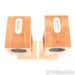 Soundkaos Vox 3a Bookshelf Speakers; Cherry Pair w/ Stands & LessLoss Firewall