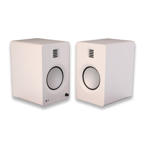 Kanto Tuk Powered Bookshelf Speakers; White Pair