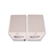 Kanto Tuk Powered Bookshelf Speakers; White Pair