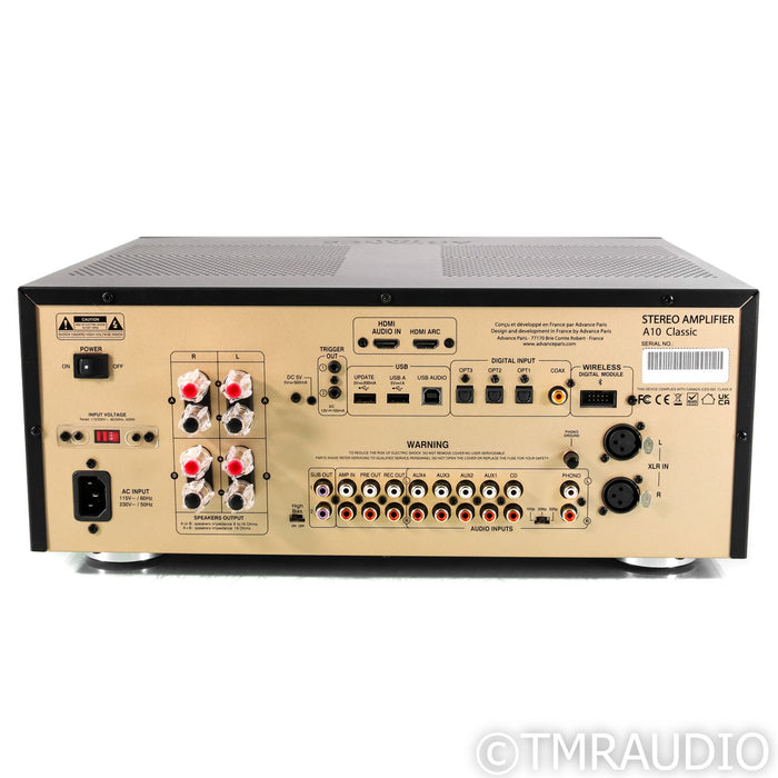 Advance Paris A10 Classic Stereo Tube Hybrid Integrated Amplifier; MM Phono
