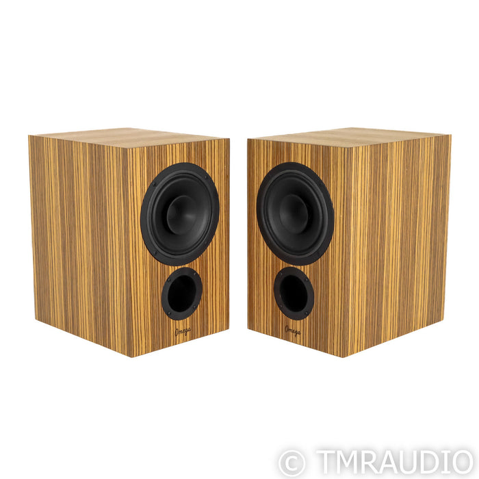 Omega Speaker Systems The Seven Bookshelf Speakers; Zebrawood Pair