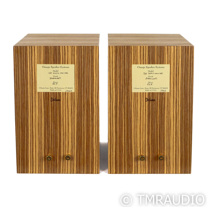 Omega Speaker Systems The Seven Bookshelf Speakers; Zebrawood Pair