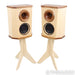 Fleetwood Sound Deville SQ Bookshelf Speakers; Natural Pair w/ Stands