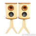 Fleetwood Sound Deville SQ Bookshelf Speakers; Natural Pair w/ Stands