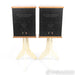 Fleetwood Sound Deville SQ Bookshelf Speakers; Natural Pair w/ Stands