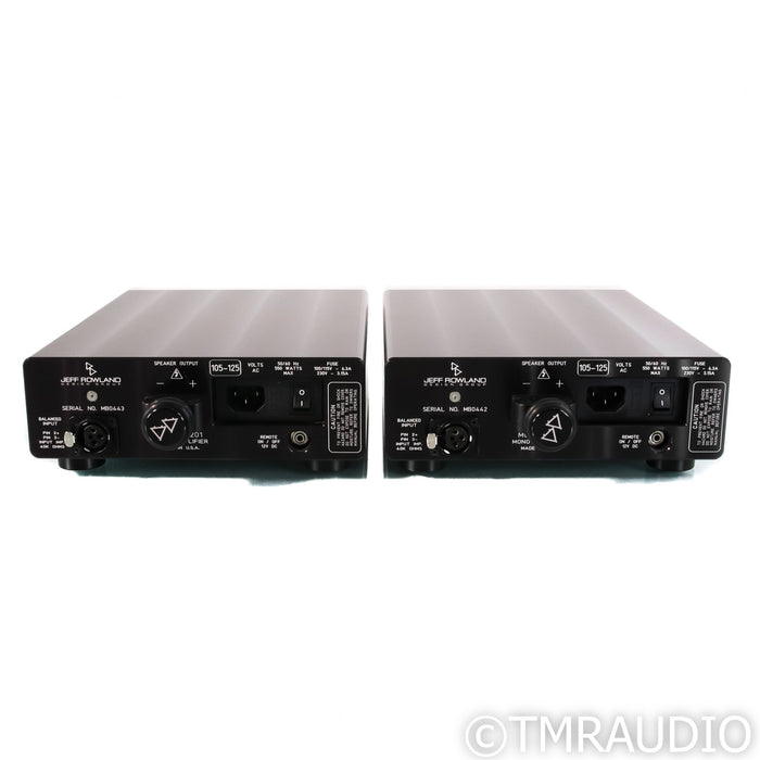Jeff Rowland Design Model 201 Monoblock Power Amplifiers; Pair
