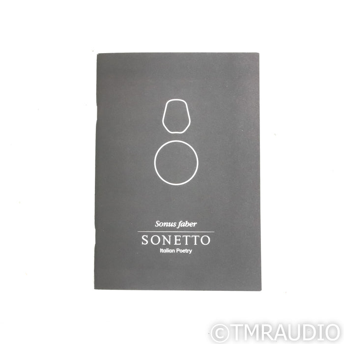 Sonus Faber Sonetto VIII Floorstanding Speakers; Walnut Pair