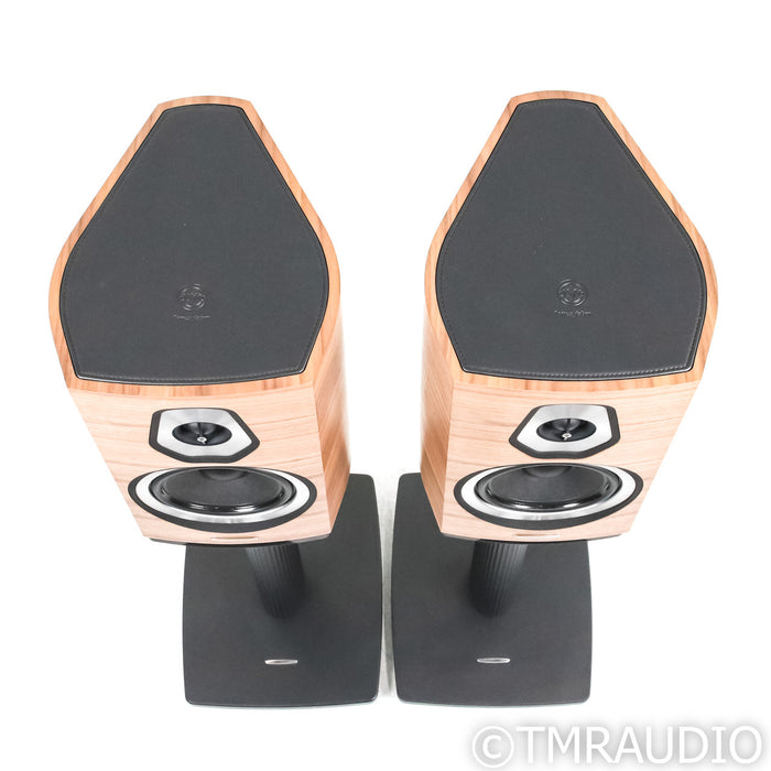 Sonus Faber Sonetto II Bookshelf Speakers; Walnut Pair w/ Stands