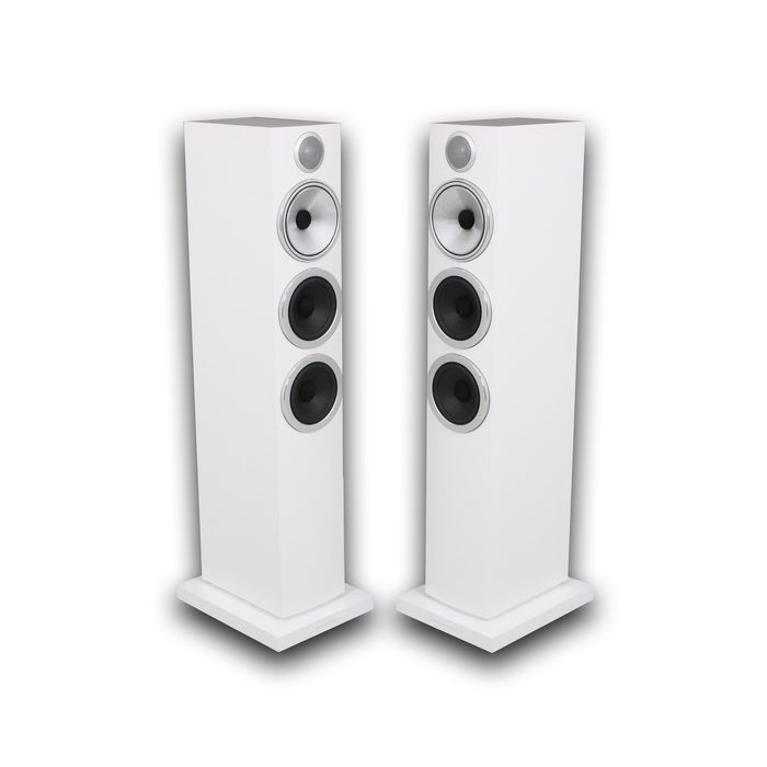 Bowers & Wilkins 704 S3 Floorstanding Speakers; White Pair
