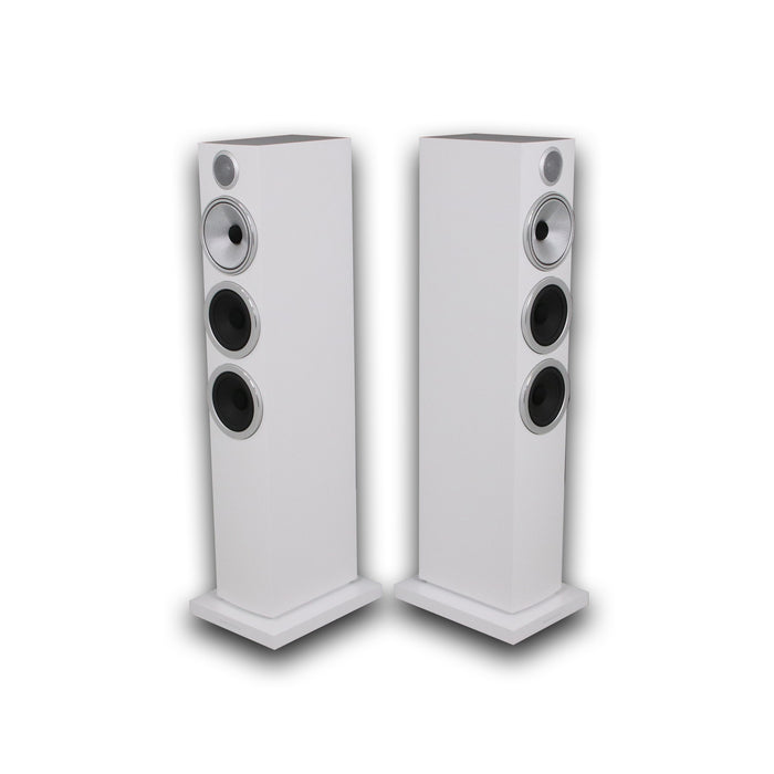 Bowers & Wilkins 704 S3 Floorstanding Speakers; White Pair
