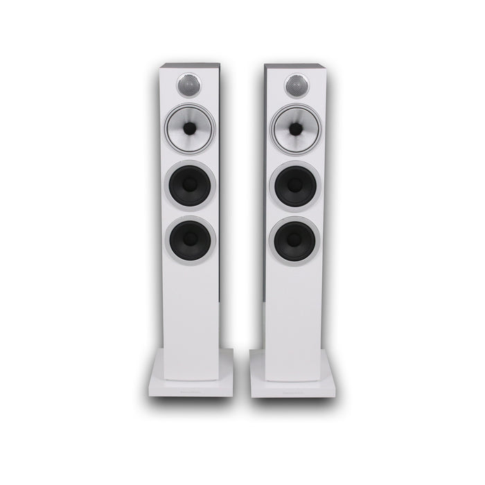 Bowers & Wilkins 704 S3 Floorstanding Speakers; White Pair