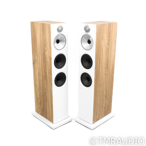 B&W 603 S3 Floorstanding Speakers; Oak Pair