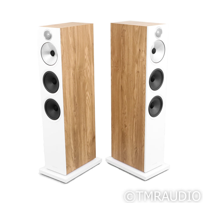 B&W 603 S3 Floorstanding Speakers; Oak Pair