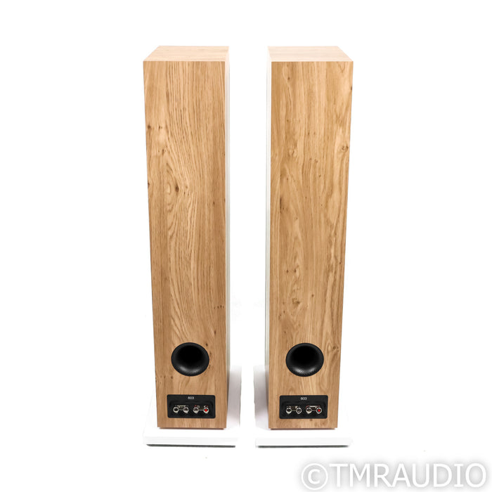 B&W 603 S3 Floorstanding Speakers; Oak Pair