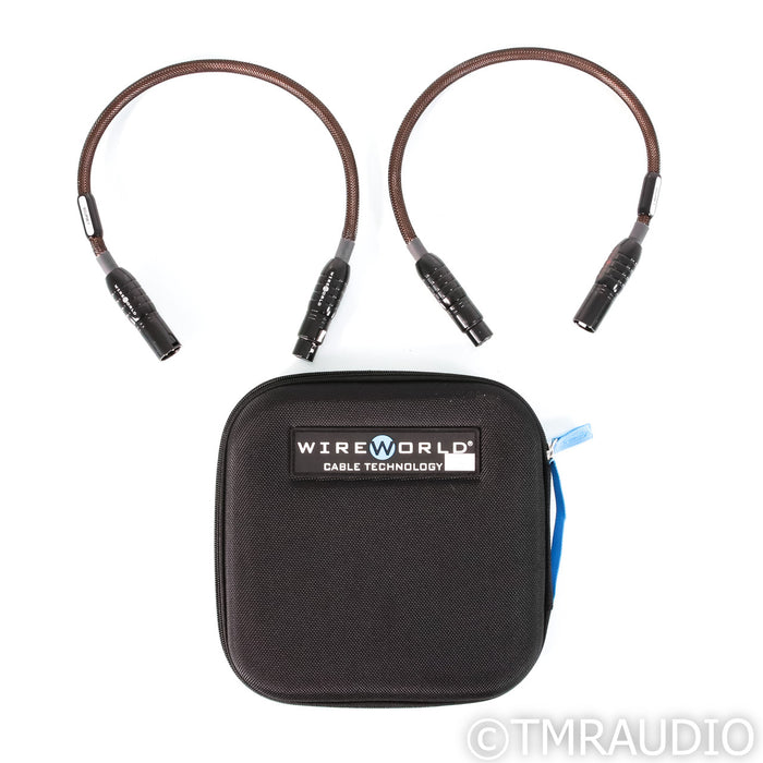 WireWorld Gold Eclipse 7 XLR Cables; 0.5m Pair Balanced Interconnects