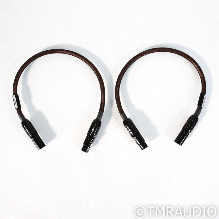 WireWorld Gold Eclipse 7 XLR Cables; 0.5m Pair Balanced Interconnects