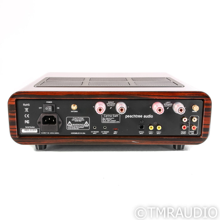 Peachtree Audio Carina GaN Stereo Integrated Amplifier; Gloss Mocha, MM Phono