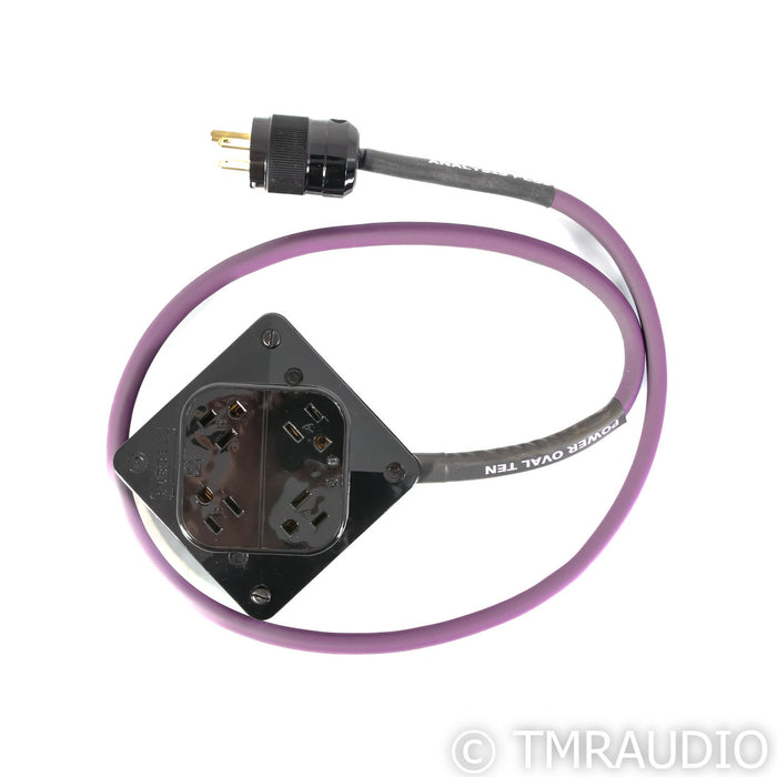 Analysis Plus Power Oval 10 Power Cable w/ 4 Box; 4' AC Cord