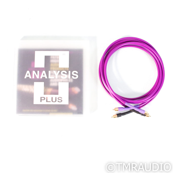 Analysis Plus Oval One RCA Cables; 2m Pair Interconnects