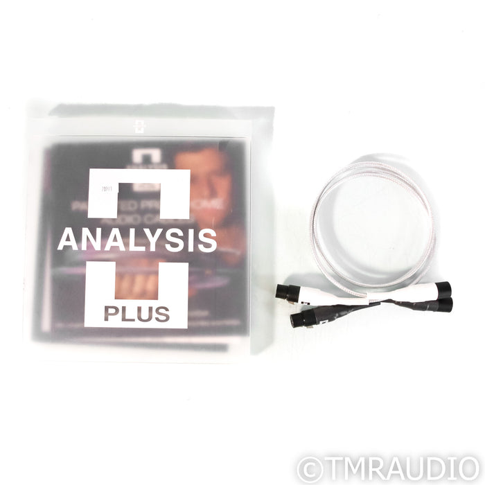 Analysis Plus Silver Apex XLR Cables; 1m Pair Balanced Interconnects